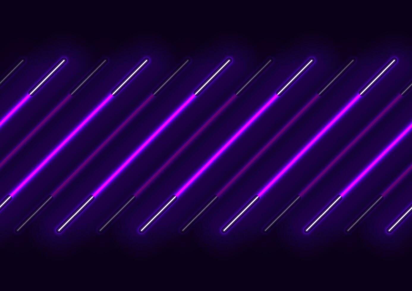 Violet neon laser lines abstract background vector