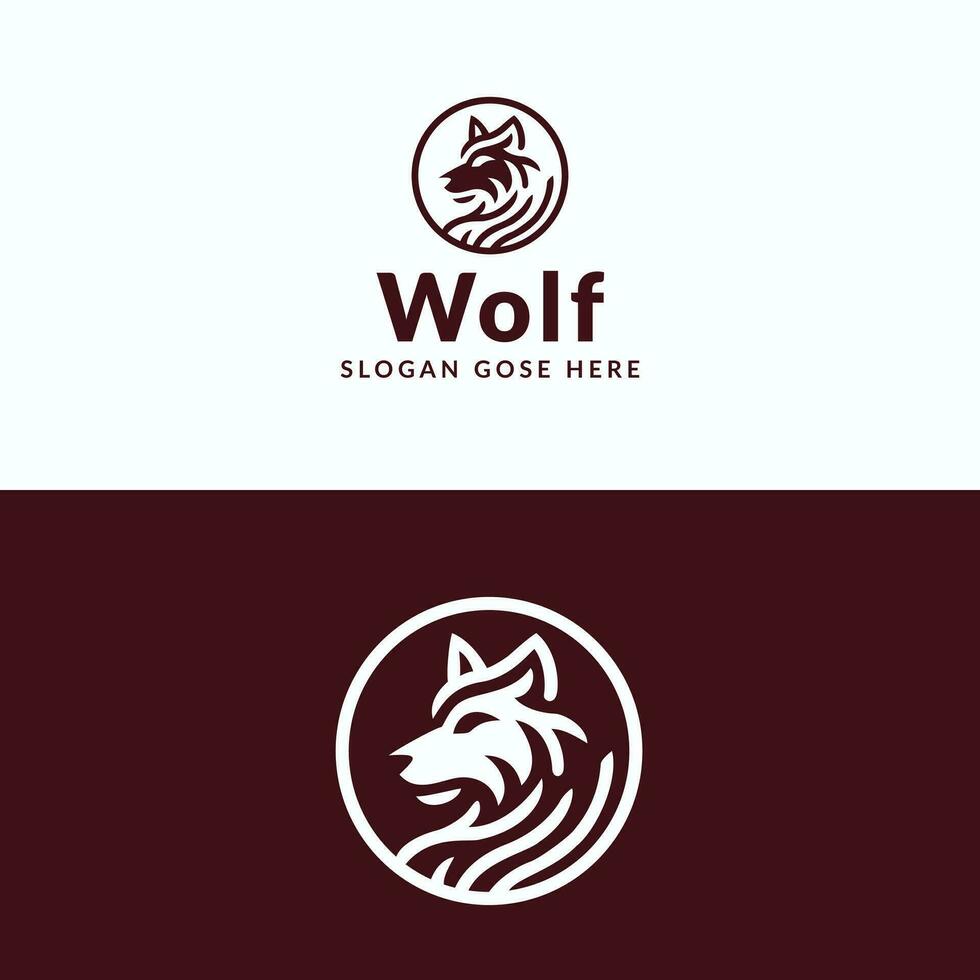 A Wolf Logo for a Company vector