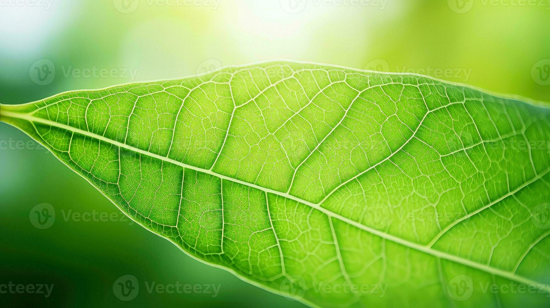 AI generated sustainable leaf eco background photo