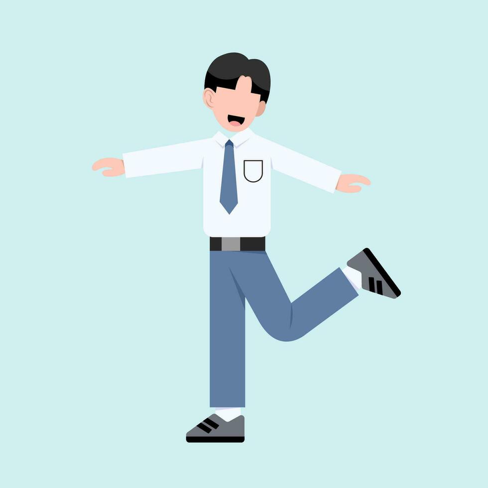 Indonesian Senior High School Student vector