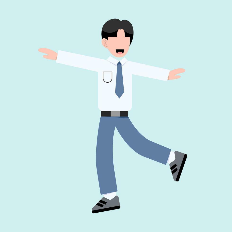 Indonesian Senior High School Student vector