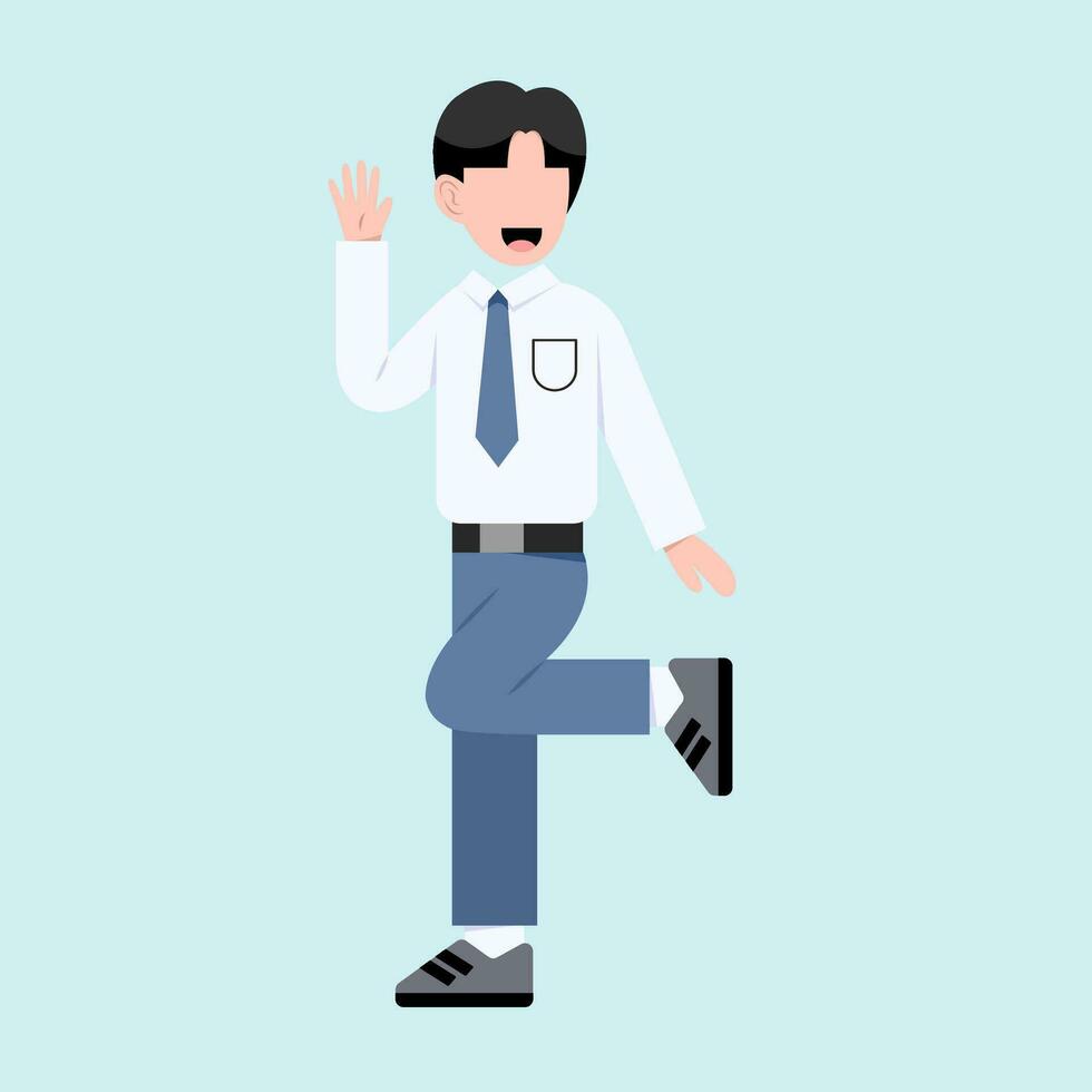 Indonesian Senior High School Student vector