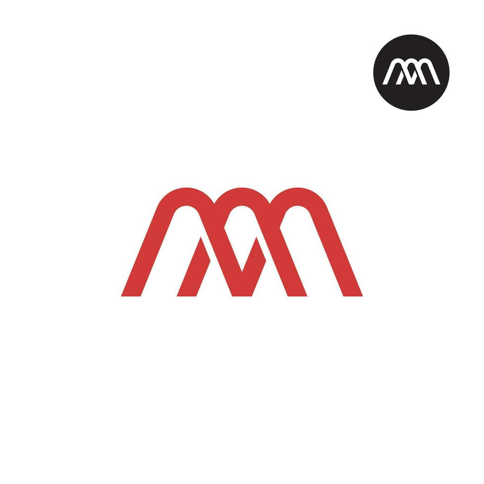 Letter AAA Monogram Logo Design vector