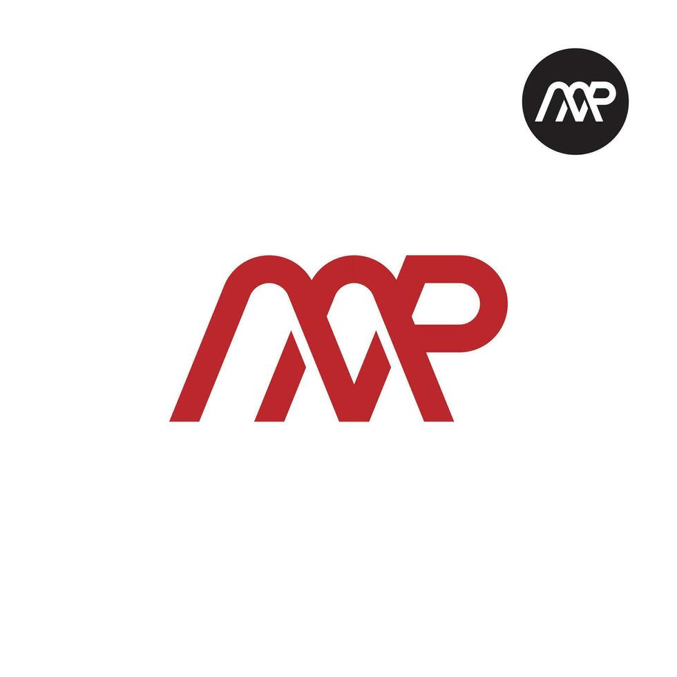 letra aap monograma logo diseño vector