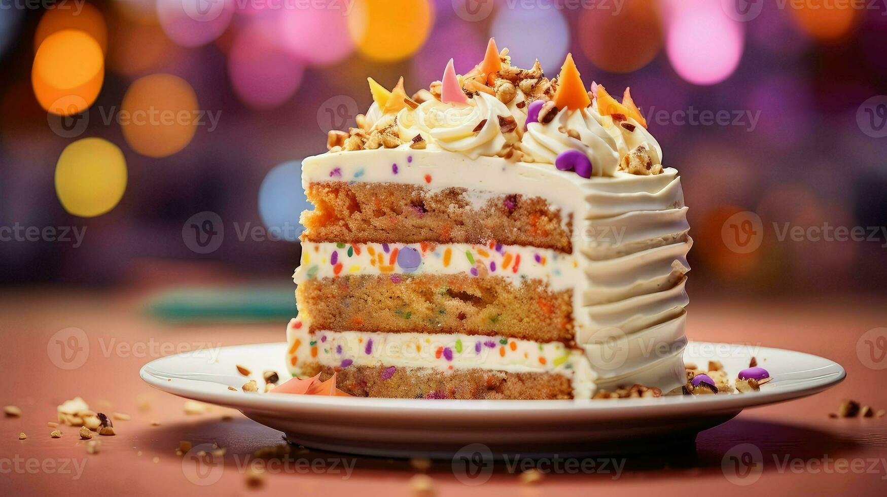 AI generated chocolate baked cake food photo
