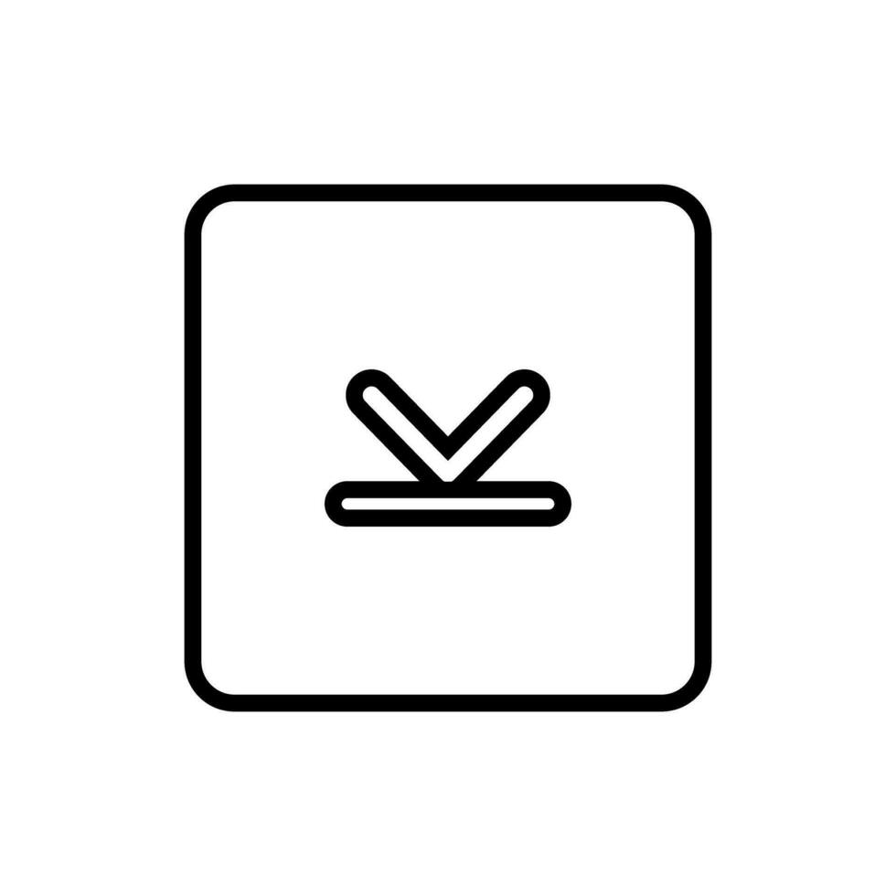 Download icon vector. Upload button illustration. Load symbol or logo. vector