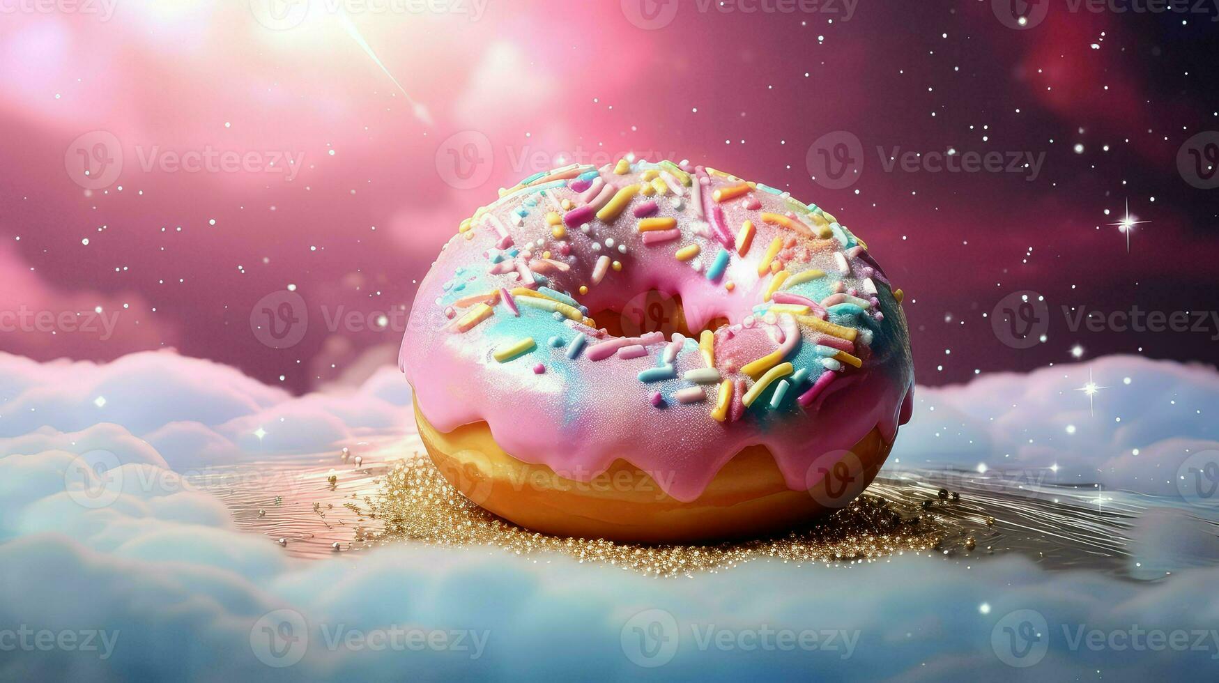 AI generated indulgence treat donut food photo