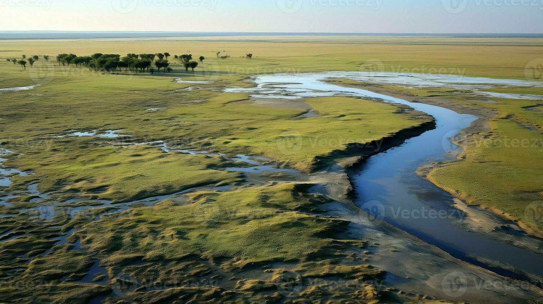 AI generated sediment alluvial plains landscape 36034398 Stock Photo at