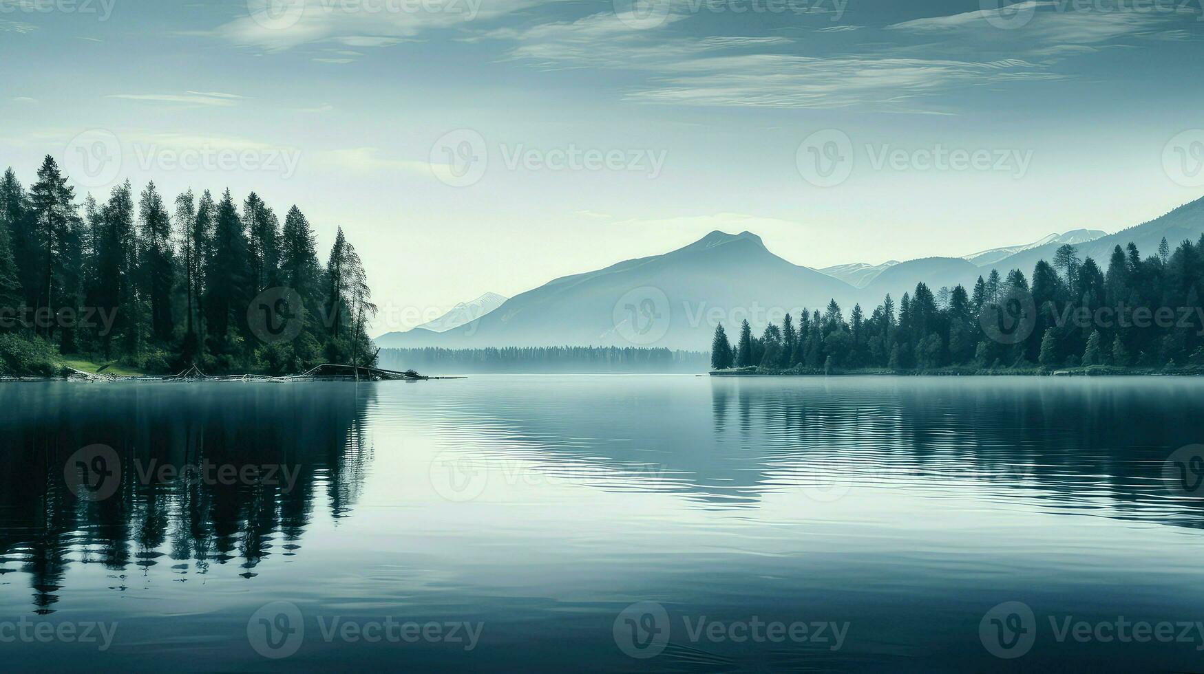 AI generated space blur empty background photo