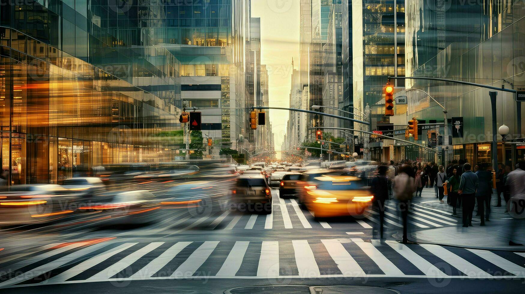 ai generado céntrico urbano negocio antecedentes foto