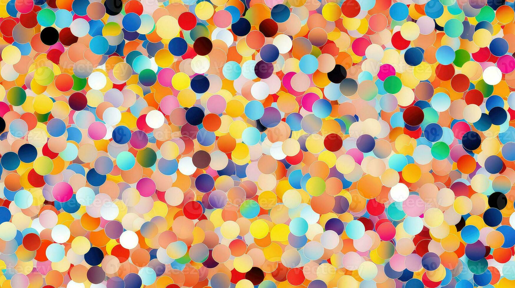 AI generated technology digital dots background photo