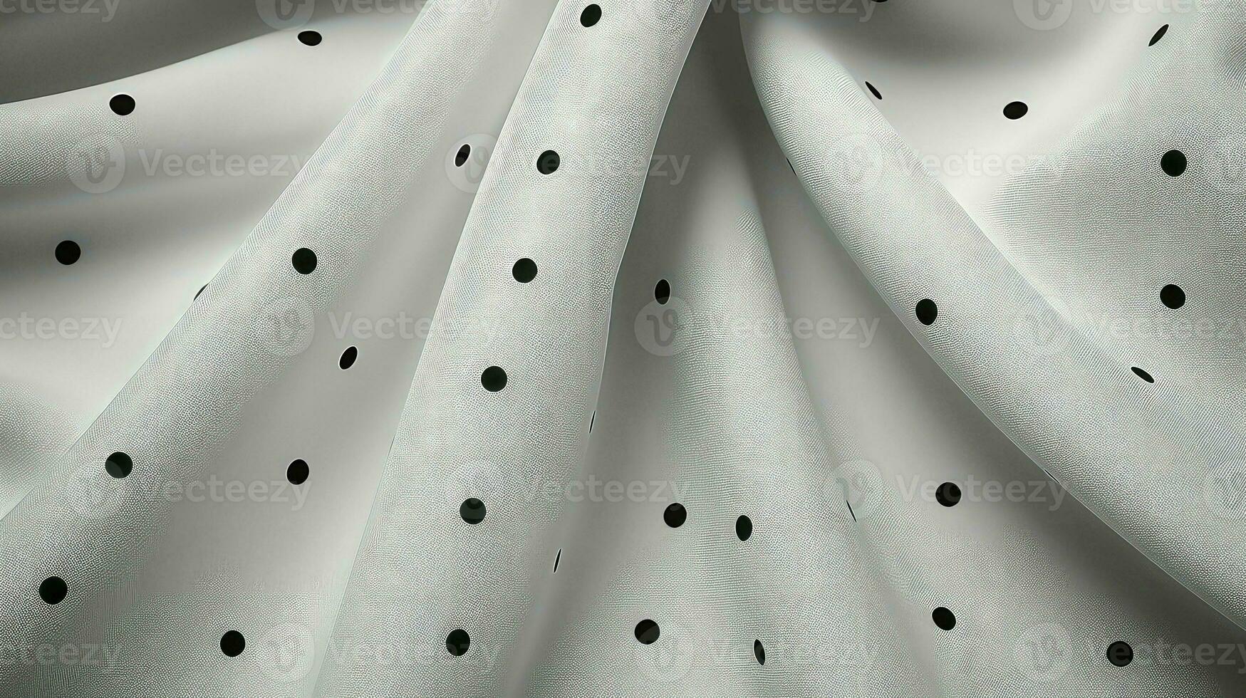 AI generated polka fabric dots background photo