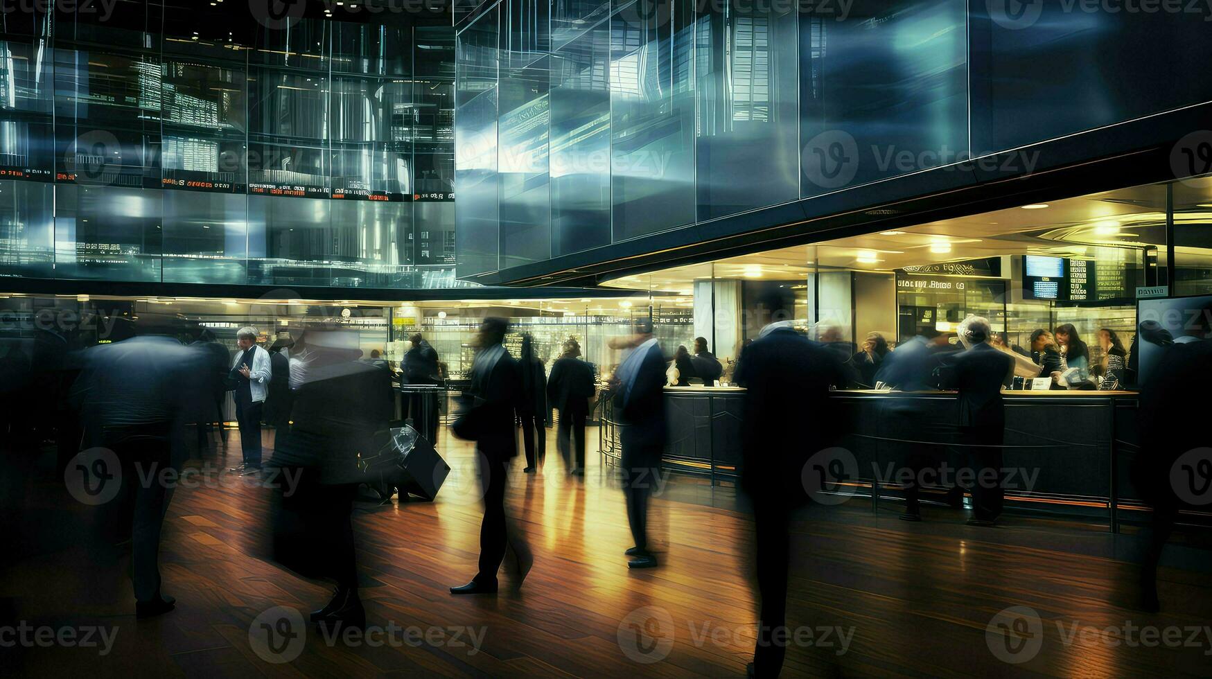 AI generated innovation blur blur business photo