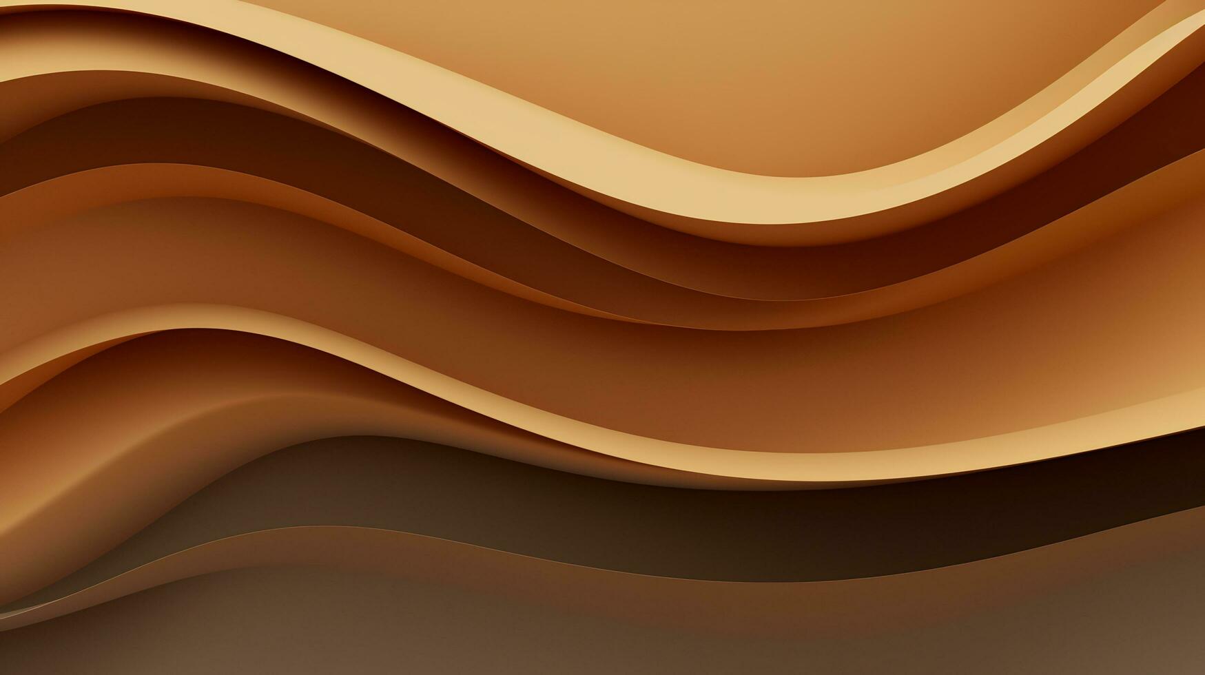 AI generated a brown background with a wavy design photo