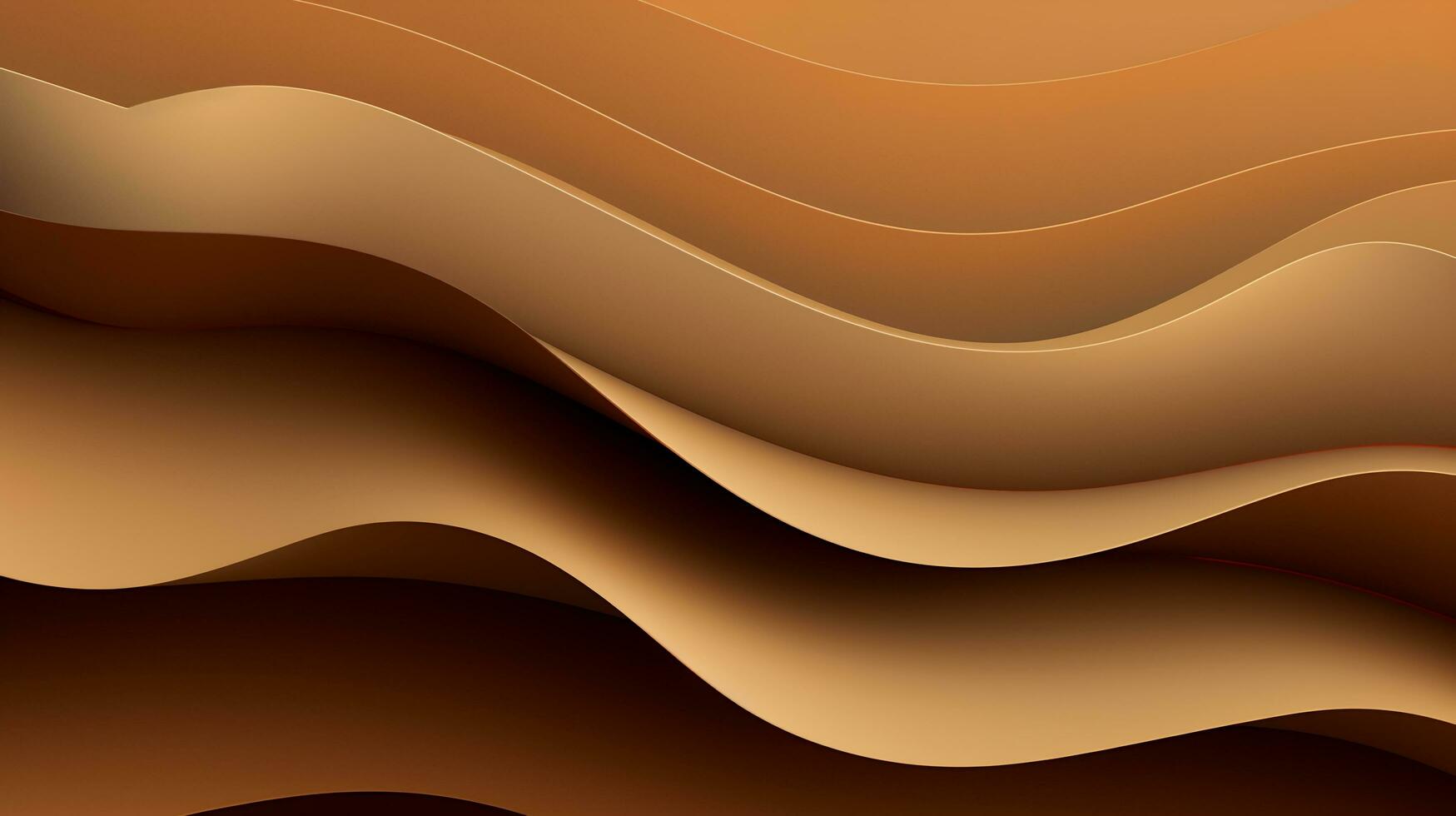 AI generated a brown background with a wavy design photo