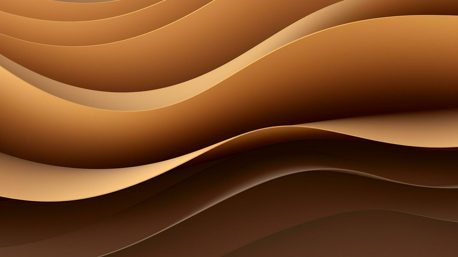 AI generated a brown background with a wavy design photo