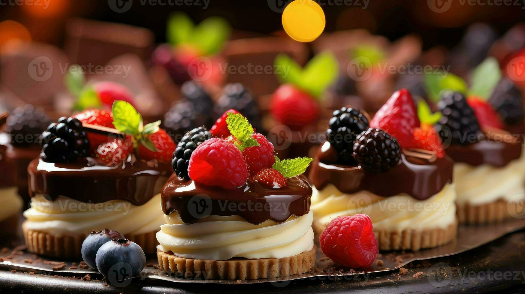 ai generado duende sabroso postre comida foto