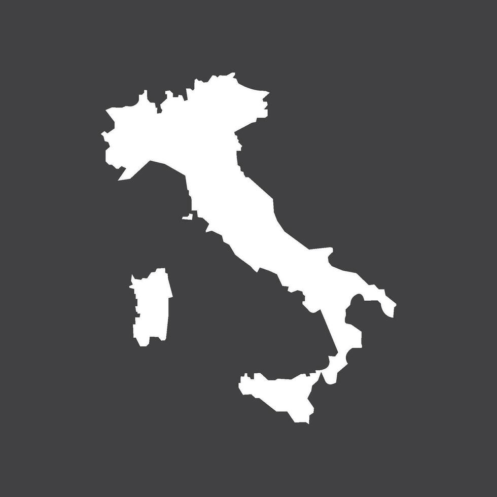 Italia mapa icono vector