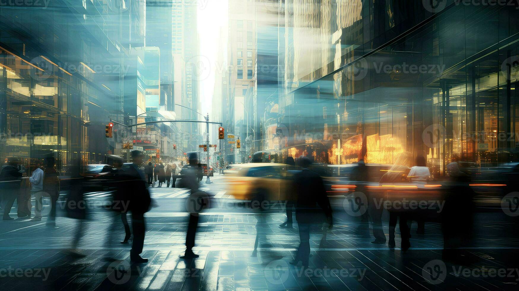 AI generated economy city business background photo