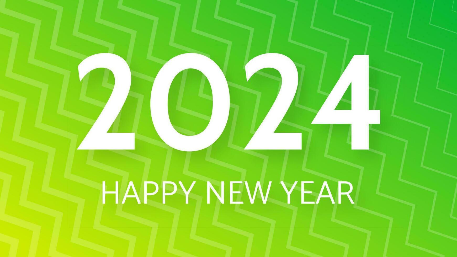 2024 Happy New Year on colorful background vector