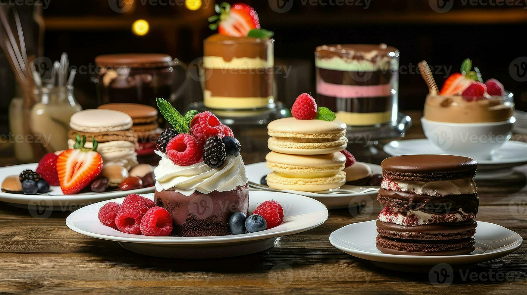 AI generated ice eating dessert food photo
