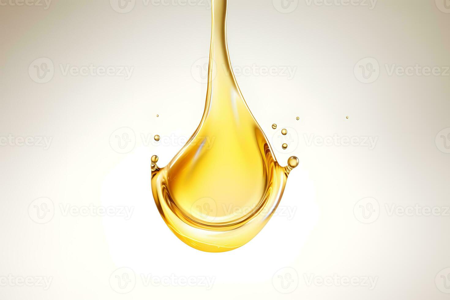 AI generated Oil splash isolated on white background photo