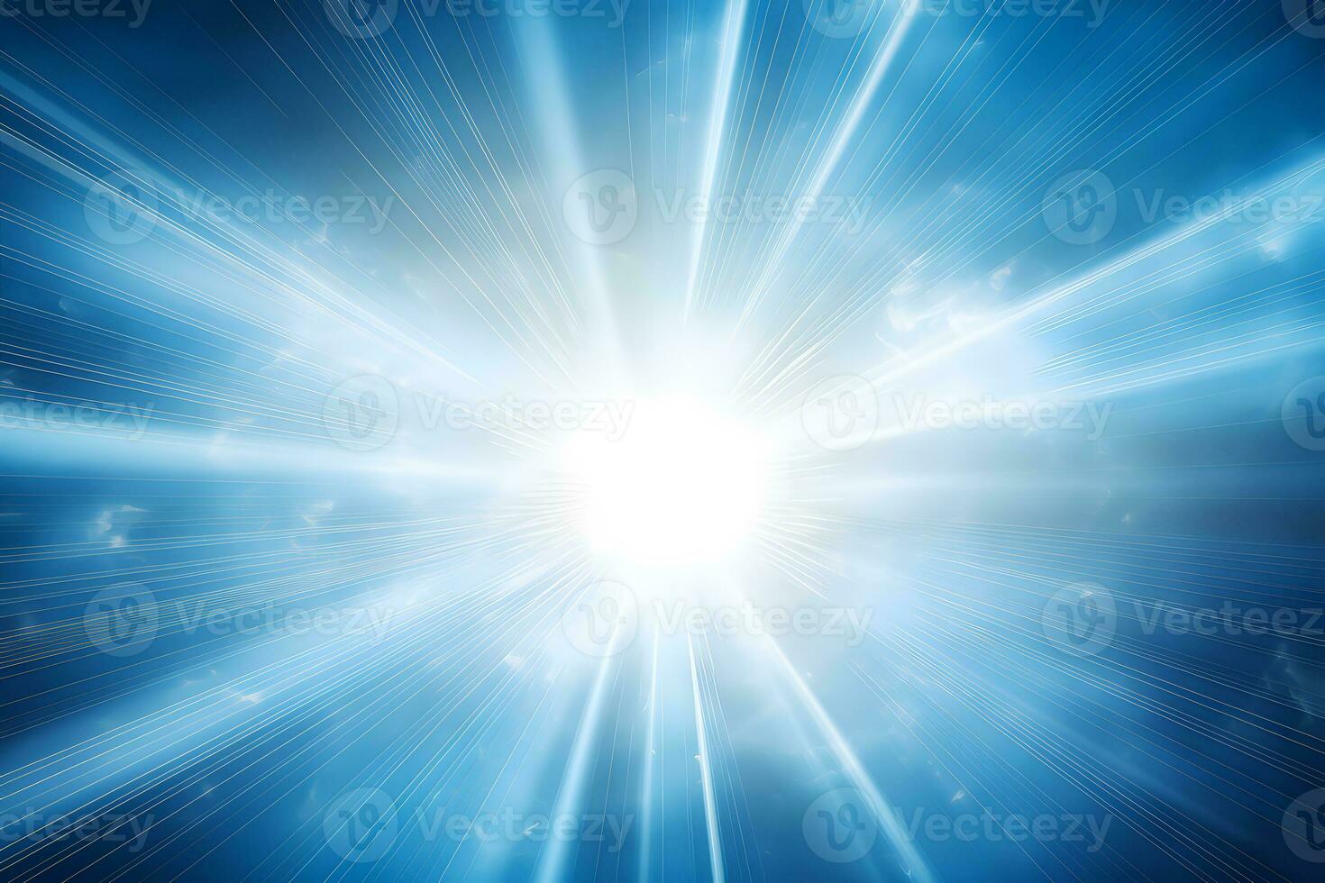 AI generated bright background with a burst of light photo
