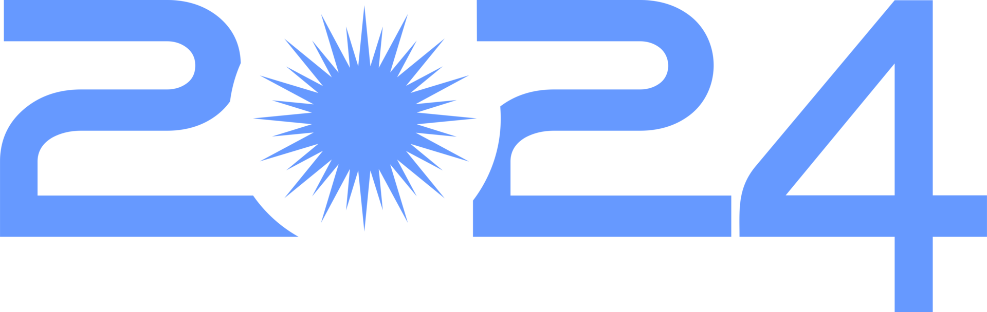 New Year 2024 Design Illustration, flat, simple, memorable and eye catching, can use for Calendar Design, Website, News, Content, Infographic or Graphic Design Element. Format PNG