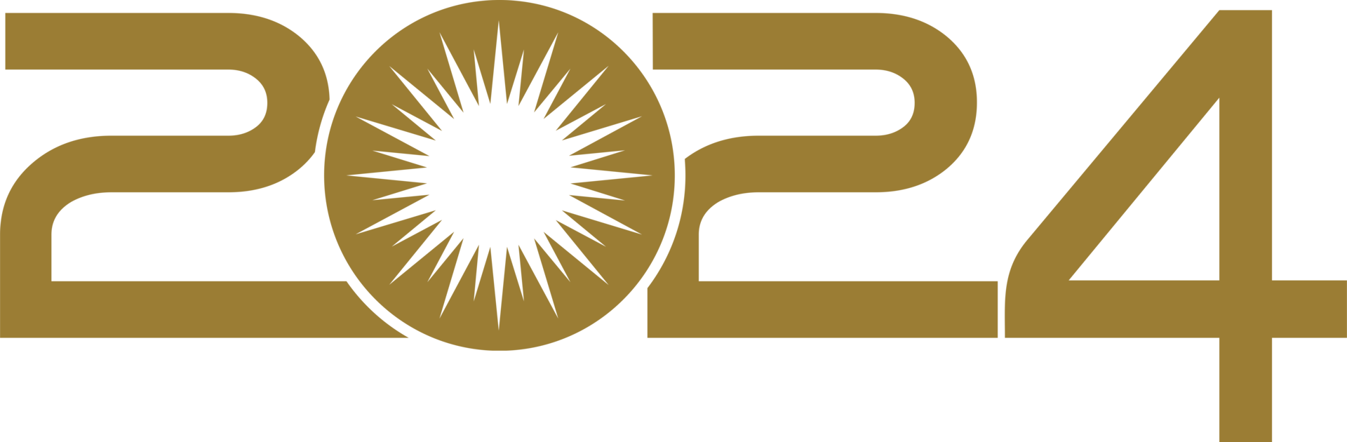 New Year 2024 Design Illustration, flat, simple, memorable and eye catching, can use for Calendar Design, Website, News, Content, Infographic or Graphic Design Element. Format PNG