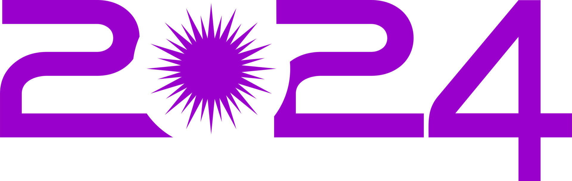 New Year 2024 Design Illustration, flat, simple, memorable and eye catching, can use for Calendar Design, Website, News, Content, Infographic or Graphic Design Element. Format PNG