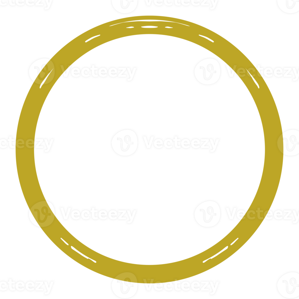 zen cirkel ikon symbol i guld Färg. estetisk cirkel form för logotyp, konst ram, konst illustration, hemsida eller grafisk design element. formatera png