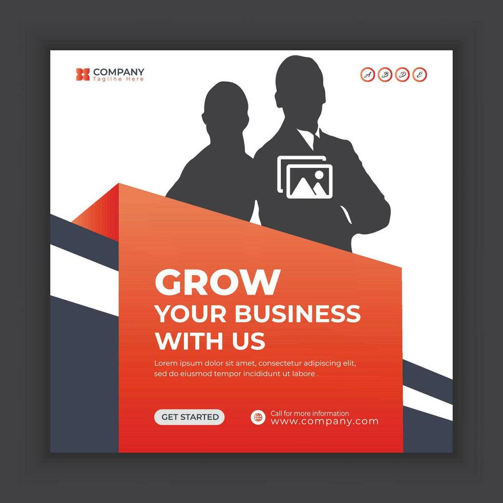 Digital Marketing Social Media Post Banner Design or Corporate, Business ad  web Template vector