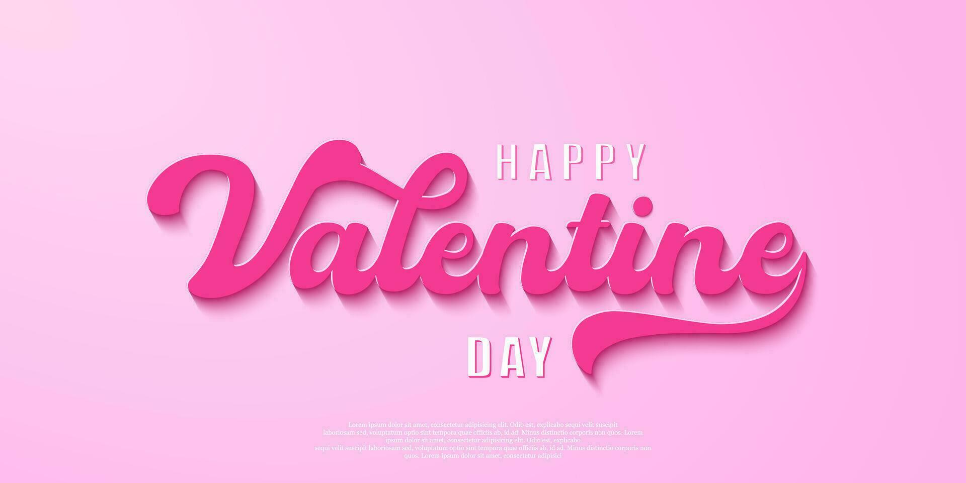 valentine day banner background design vector