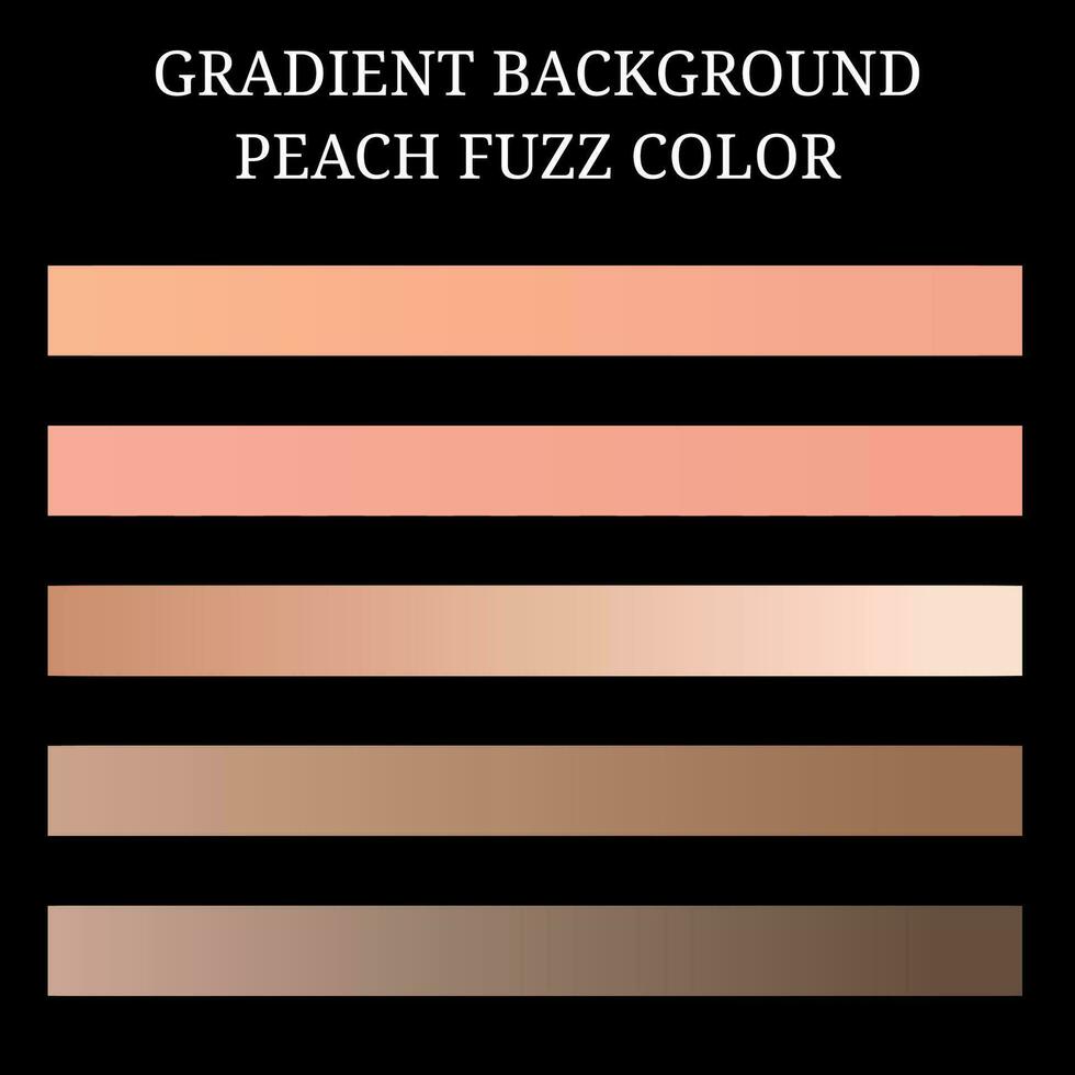 Color set peach fuzz, Color 2024 vector