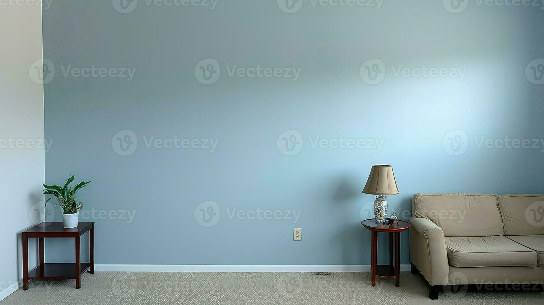 AI generated minimal room empty background photo