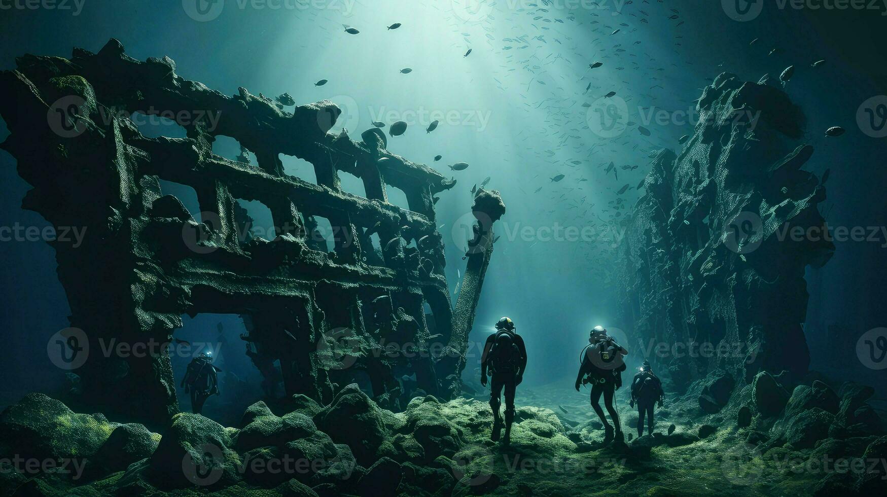 AI generated ecosystem barrier reefs landscape photo