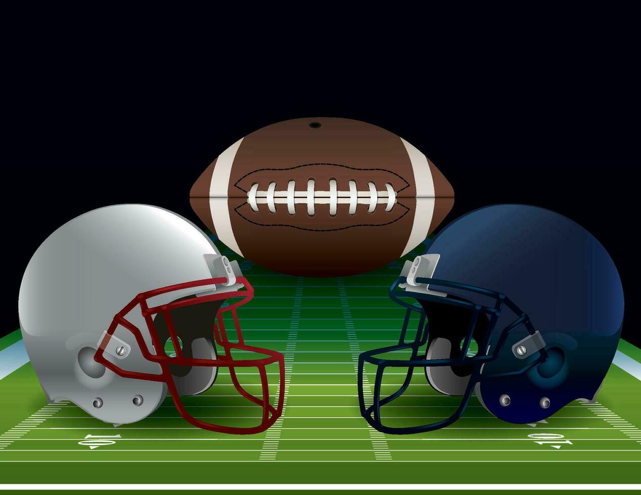 American Football Bowl Game Illustration vector