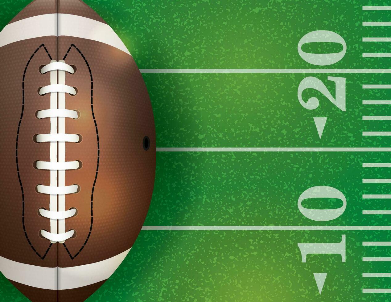 American Football Ball and Field Illustration vector