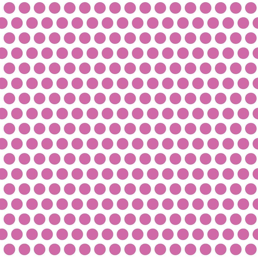 simple abstract seamlees popart pink color rounded polka dot pattern vector