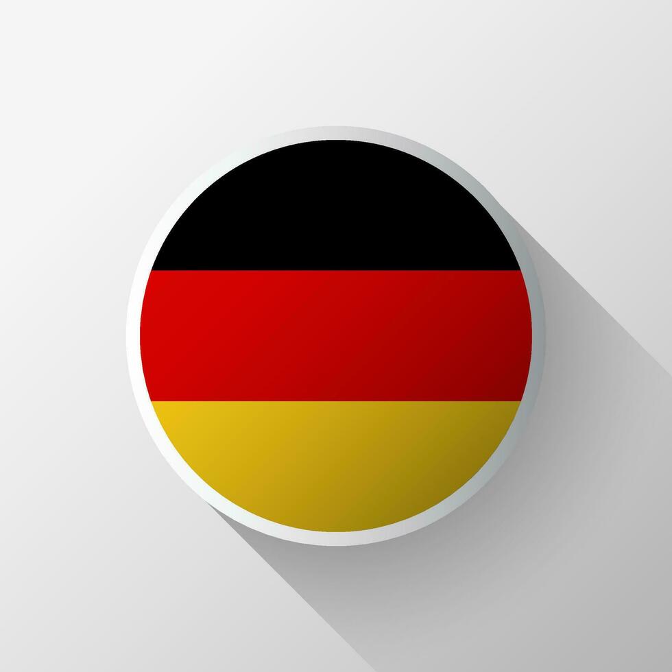 Creative Germany Flag Circle Badge vector