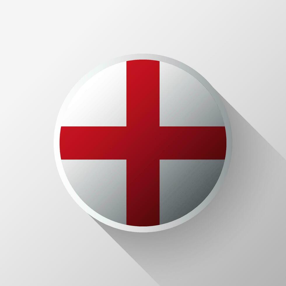 creativo Inglaterra bandera circulo Insignia vector