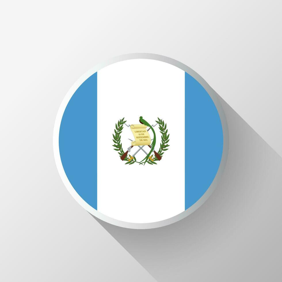 creativo Guatemala bandera circulo Insignia vector