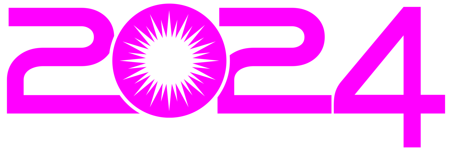 New Year 2024 Design Illustration, flat, simple, memorable and eye catching, can use for Calendar Design, Website, News, Content, Infographic or Graphic Design Element. Format PNG