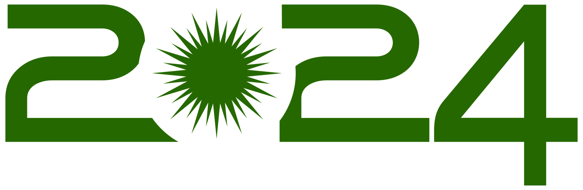 New Year 2024 Design Illustration, flat, simple, memorable and eye catching, can use for Calendar Design, Website, News, Content, Infographic or Graphic Design Element. Format PNG