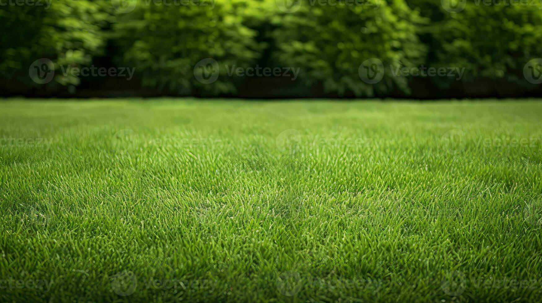 AI generated green grass eco background photo