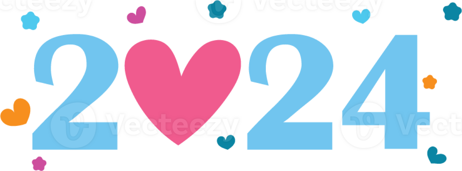 new year 2024 sticker 36038983 PNG