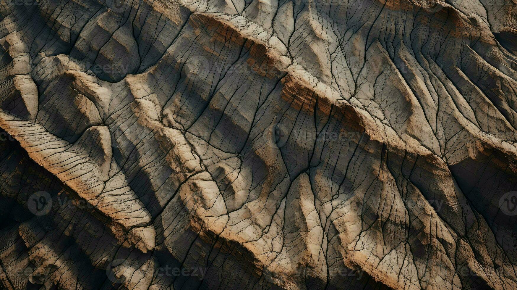 AI generated rift fault block mountains photo