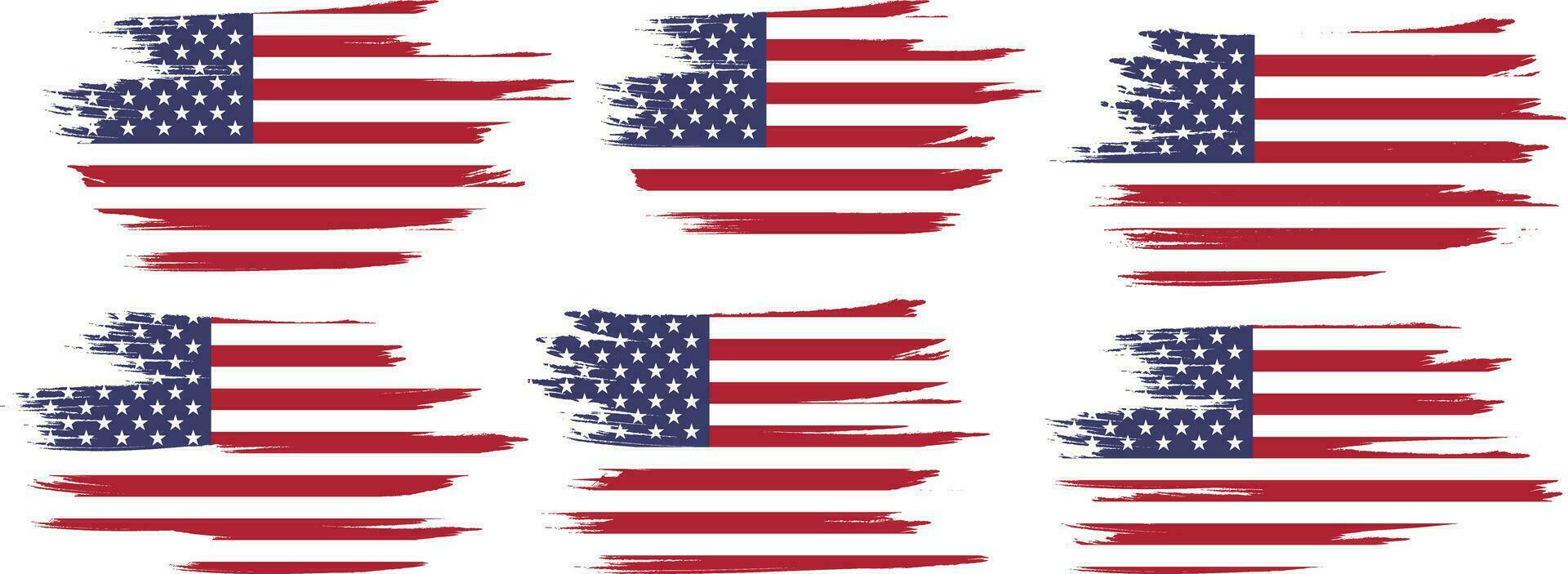 American Flag Silhouette, grunge USA flag set vector, grunge, flag, silhouette, independence, July, 4th of July, 4th July, flag silhouette vector