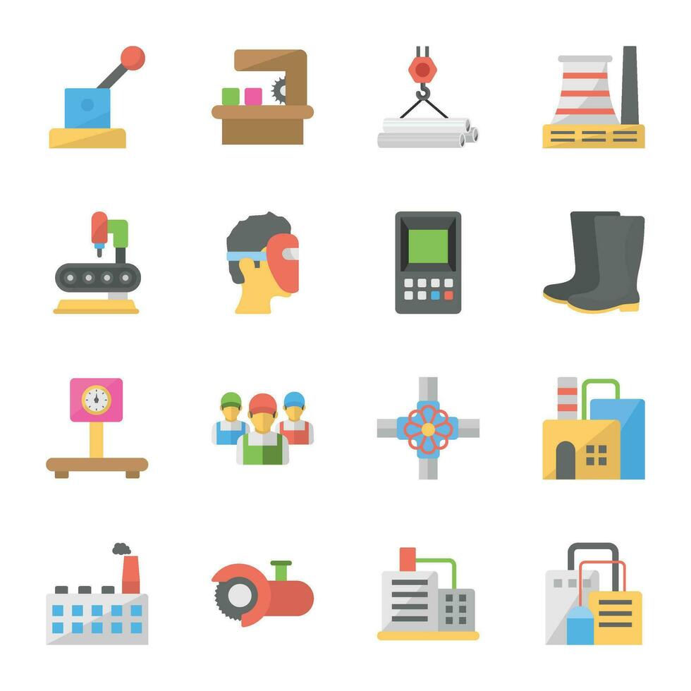 Pack of Industrial Management Flat Vector Icons