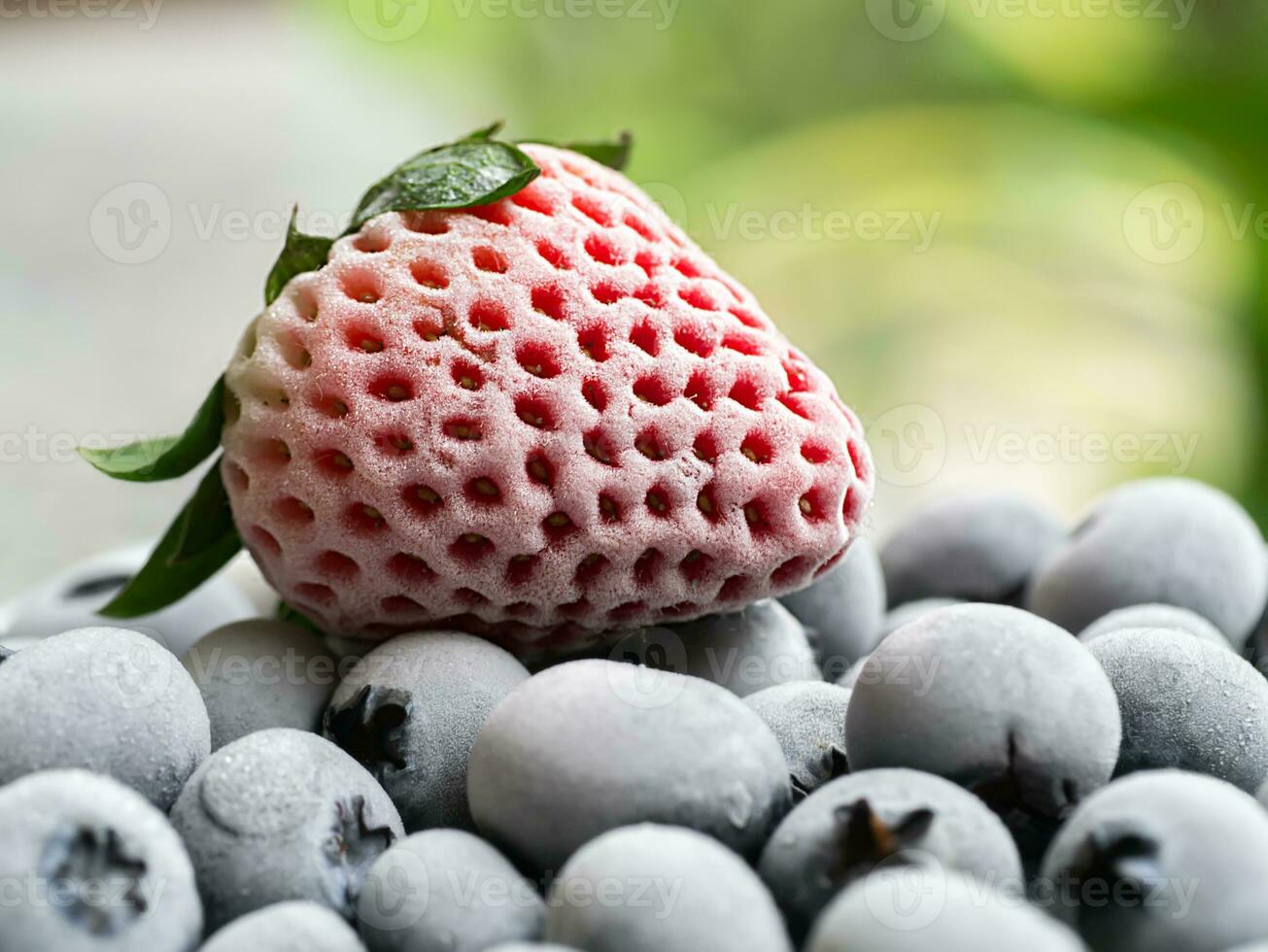 Freeze of Strawberry and Blueberry photo